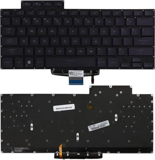 Alt view image 3 of 4 - LIXSUNTEK Keyboard with Backlight Replacement for ASUS ROG Zephyrus GU603 GU603H GU603HE GU603HM GU603HR GU603Z GA503 GA503Q GA503QS GA503QR GA503QM M16 G16 M15 G15 Series Laptop US Layout Backlit