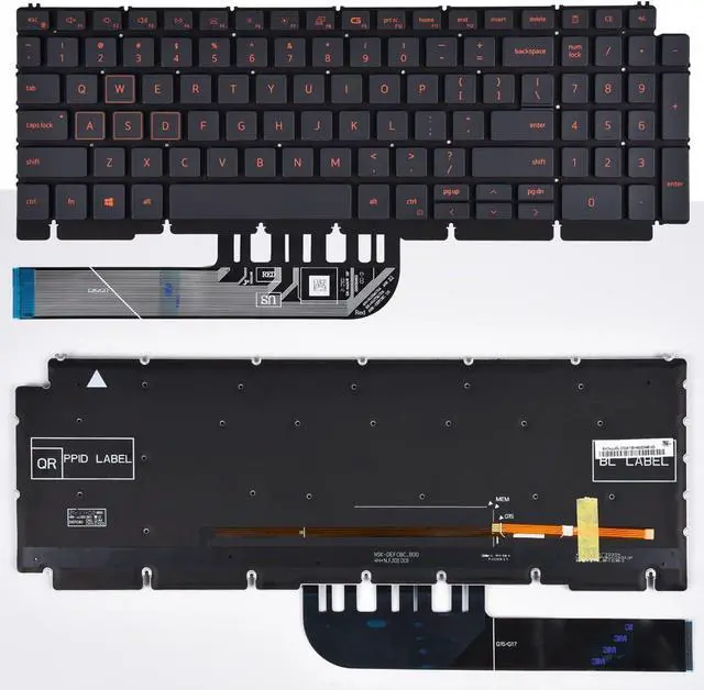 Main image of LIXSUNTEK Replacement Keyboard for Dell G15 5510 5511 5515 & G15 5520 5521 5525 Series Game Laptop, Dell G15 5510 5511 5515 Replacement Keyboard with Backlit Red Frame US Layout