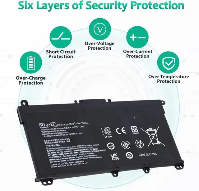 Alt view image 3 of 3 - New HT03XL Battery for HP Pavilion L11421-2C2 L11119-855 15-CS 15-DA replacement