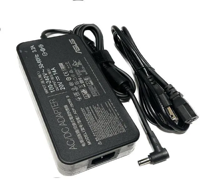 Alt view image 4 of 4 - New Genuine 280W 20V 14A AC Charger Compatible with ASUS ROG G703GX-EV017FR E5019T E5042T G703GS-WS71 WS74 G703GI E5036T E5011T E5001R G703GI WS91K XS98K E5094T ADP-280BB B Laptop Power Supply Adapter