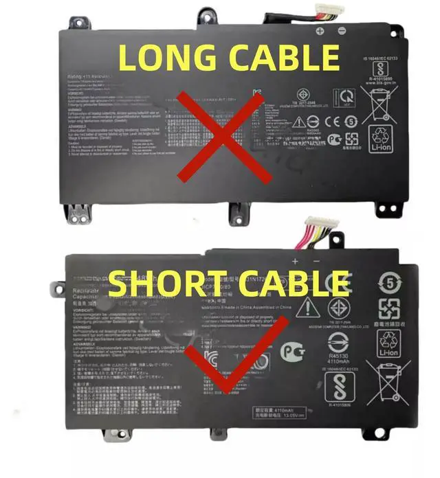 Alt view image 2 of 4 - Genuine B31N1726 Battery for ASUS TUF Gaming FX505 FX505D FX505G FX505GT FX505DT FX505DV FX505DU FX505DY FX505GE FX505GD FX505GM FX504 FX504G FX504GD FX504GE FX504GM - Short Cable