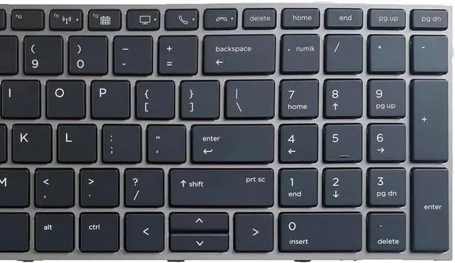 Alt view image 3 of 4 - LIXSUNTEK Replacement Backlight Keyboard with Pointer for HP ZBOOK 15 G5 15 G6 17 G5 17 G6 Series Laptop L29635-001 L12765-001 L28407-001 US layout black Backlit