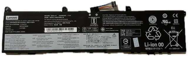 Main image of L17C4P72 L18M4P71 Battery for Lenovo ThinkPad X1 Extreme Gen 1st /Gen 2nd, ThinkPad P1 Gen 1st/ Gen 2nd Series L17M4P72 01YU911 01AY968 01AY969 SB10S57317 SB10Q76928 SB10Q76929