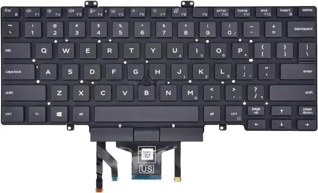Alt view image 3 of 3 - LIXSUNTEK Replacement Keyboard for Dell Latitude 3400 5400 5401 5410 5411 7400 7410 Series Laptop with Backlit with Pointer US LayoutDoes NOT Fit for Latitude 7400 2-in-1
