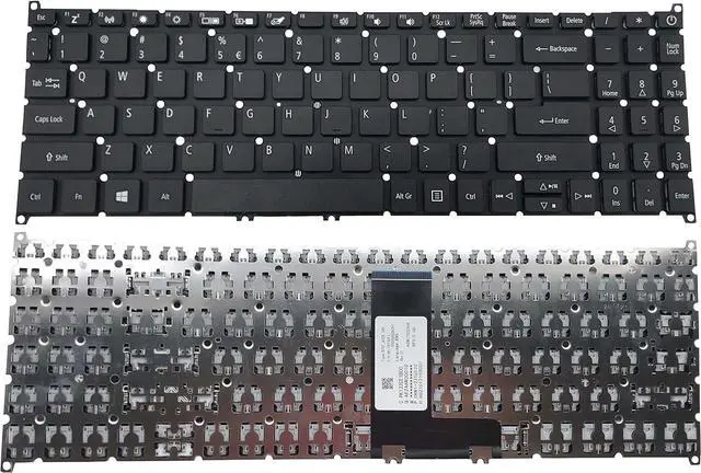 Main image of LIXSUNTEK Keyboard replacement for Acer Aspire 5 A515-43 A515-52 A515-53 A515-54 A515-55, Aspire A315-22 A315-34 A315-42 A315-54 A315-55 A315-56, Swift 3 SF315-52 SF315-52G Black Frameless