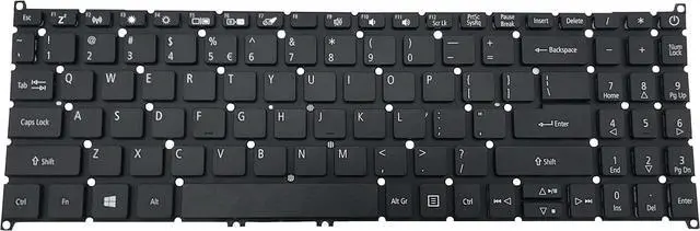 Alt view image 3 of 3 - LIXSUNTEK Keyboard replacement for Acer Aspire 5 A515-43 A515-52 A515-53 A515-54 A515-55, Aspire A315-22 A315-34 A315-42 A315-54 A315-55 A315-56, Swift 3 SF315-52 SF315-52G Black Frameless