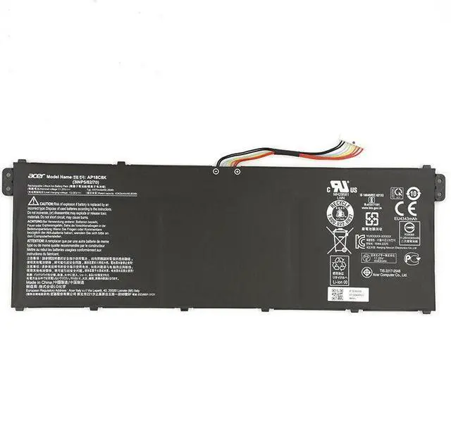 Alt view image 3 of 3 - AP18C8K AC18C8K Battery For Acer Aspire 5 A514-52 A515-43 A515-54 A515-56 50.29W