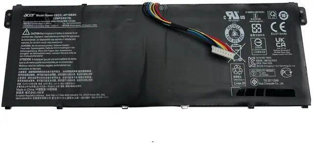 Alt view image 3 of 3 - Genuine AP19B8K Battery 43Wh for Acer Aspire 3 A314-22 5 A514-51K-39TM 7 A715-42G-R065 / Chromebook 15 314 / Swift 3 / TravelMate B311-31 Series KT00304013 KT0030G022 3INP5/82/70