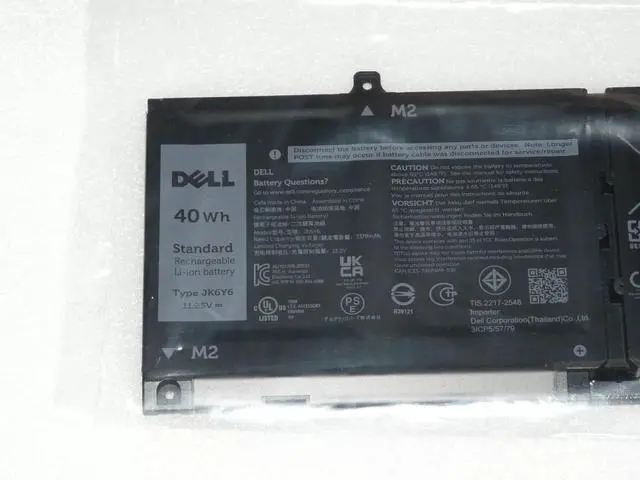 Alt view image 2 of 3 - Genuine JK6Y6 Laptop Battery Replacement for Dell Latitude 3410 3510 Vostro 5300 5401 5501 Inspiron 5300 5401 5408 5501 5508 5400 7405 7300 7500 2-in-1 Silver Series 12.5V40Wh