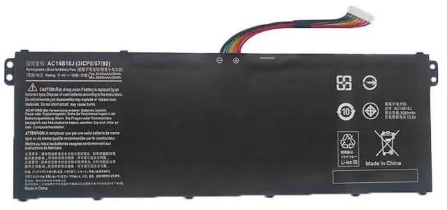 Main image of Laptop/Notebook Replace Battery for AC14B18J Acer Chromebook 11 CB3-111 13 CB5-311 15 C910 cb5-571-58hf Aspire E3-111 ES1-512 Gateway NE512 TravelMate B115-M Series Notebook