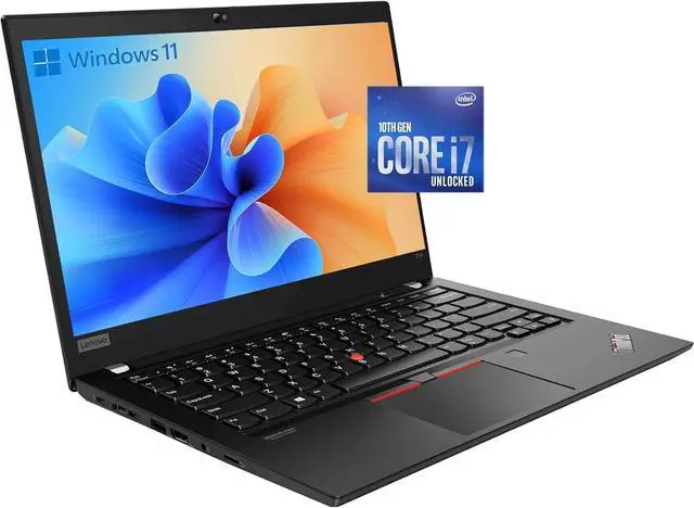 Alt view image 5 of 5 - Thinkpad T14 T14s Business Laptop, 14in FHD(1920x1080) Display Notebook with Backlit Keyboard, Intel Core i5-10th, 16GB RAM, 256GB SSD, Wi-Fi, Windows 11 Pro (Renewed)