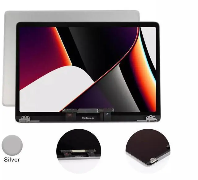 Main image of LIXSUNTEK new Screen Replacement for MacBook Air Retina A1932 2019 Year / A2179 2020 Year EMC 3302 EMC 3184 MVFH2 MVFJ2 MWTJ2 MWH22 LCD Display Screen Full Assembly (Silver)