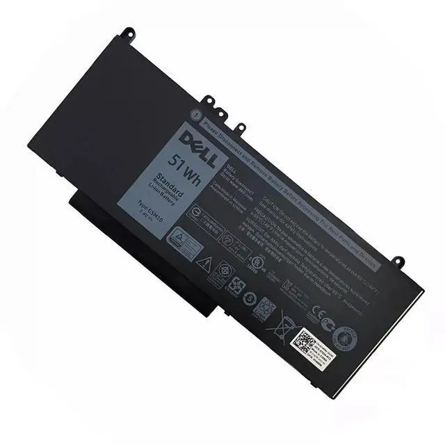 Alt view image 3 of 4 - 7.4V 51Wh Type G5M10 Laptop Battery Compatible with Dell Latitude E5450 E5550 E5250 15.6 inch 8V5GX R9XM9 WYJC2 1KY05 080-854-0066 0WYJC2 451-BBLN Battery 4-Cell