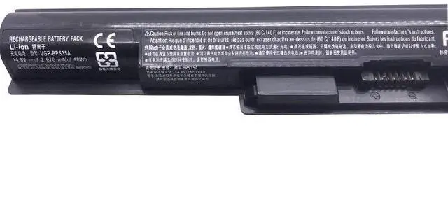 Alt view image 3 of 3 - LIXSUNTEK VGP-BPS35 Battery FOR with Sony VAIO fit 14E, 15E Series SVF1521A2E SVF15217SC SVF14215SC SVF15218SC SVF15216SC SVF152A24T SVF152A25T SVF152A27T VGP-BPS35A vgpbps35a