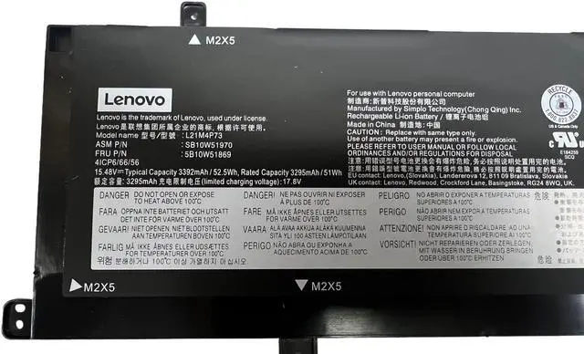 Alt view image 2 of 3 - New Genuine L21D4P73 L21M4P74 SB10W51973 Battery for Lenovo ThinkPad P16s Gen 1