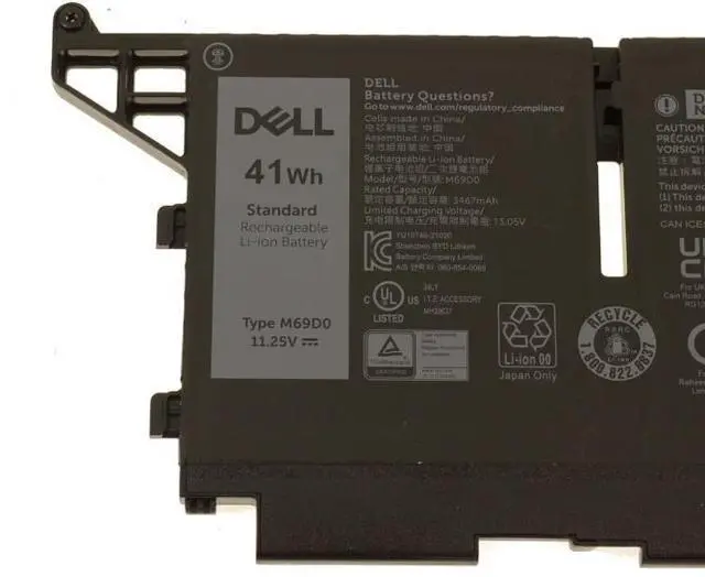 Alt view image 3 of 3 - New Genuine M69D0 293F1 Battery 41Wh  for Dell Latitude 5330 5430 5530 7330 7430 7530 Latitude 5330 2-in-1/7330 2-in-1/7430 2-in-1 Precision 3570 P104F P104F006 H4PVC Y86WG 11.25V