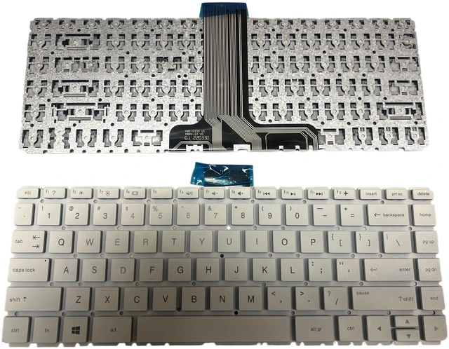 NEW Keyboard FOR HP Stream 14-CB 14-AX series US White Non Backlit ...