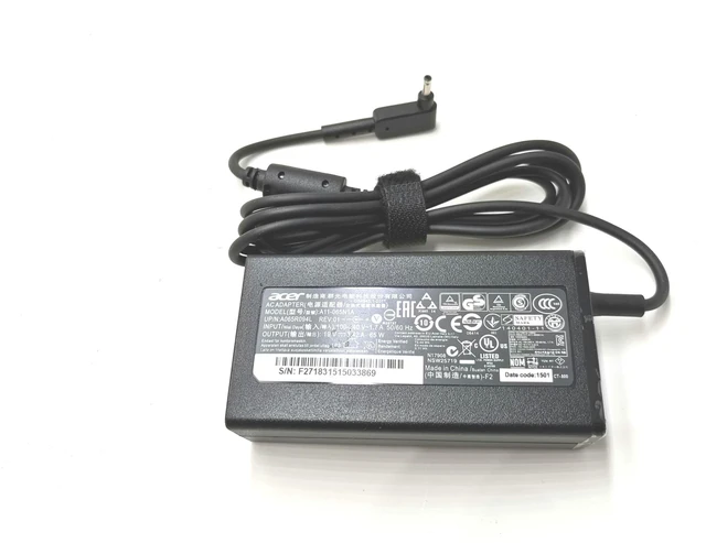 Alt view image 2 of 4 - 19V 3.42A 65W Adapter Laptop Charger Rreplacement for Acer Chromebook 11 13 14 15 R11 CB3 CB5 C740 C720 C720p C738T C731 CB3-532 CB3-131 CB3-531 CB5-571 CB5-311 CB5-132T PA-1650-80