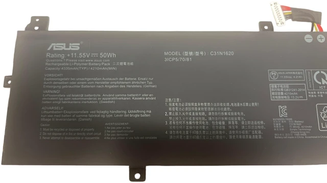 Alt view image 3 of 3 - Genuine C31N1620 Battery for Asus Pro P5240U P5240UA P5240UF P5240FA P5240FF P5440F P5340FA P5440FA P5440FF P5440U P5440UA P5440UF PU404 PU404U PU404UA PU404UF PU404F PU404FA 50Wh
