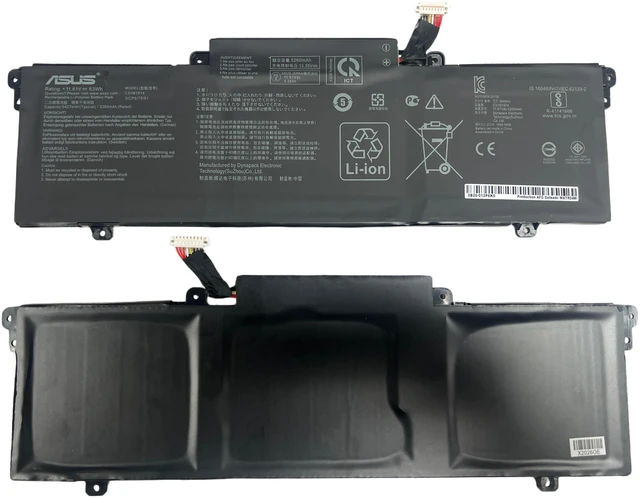Main image of Genuine C31N1914 Battery for ASUS ZenBook 13 UX425UG UX435EA UX435EG UX435EAL UX435EGL UM425QA UM425UAZ B5402CBA B5402CEA B5402FBA B5402FEA B7402FBA B7402FEA 3ICP6/70/81 11.61V63Wh
