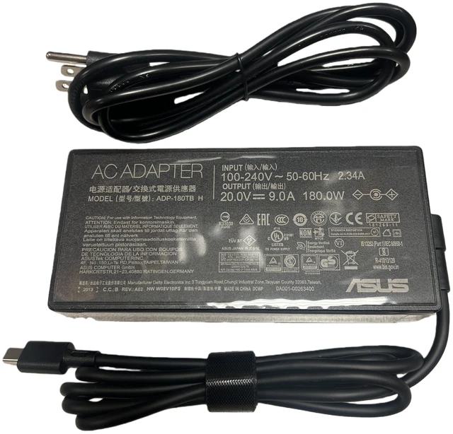 Alt view image 4 of 4 - 240W Adapter Charger for ASUS MUX ROG Zephyrus G14 2025 AI Gaming Laptop GA403UU GA403UV GA403UI OLED V16 V3607 Rectangle pin G16 GU605MZ A16 FA608WV Power Supply AC Adapter