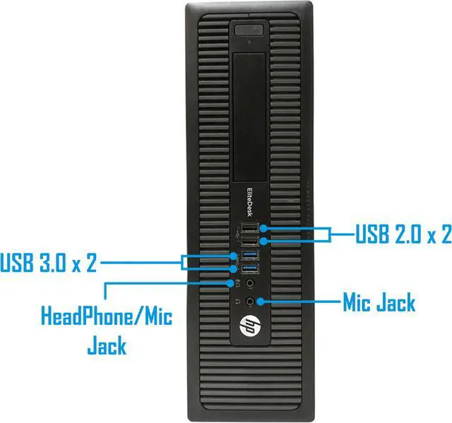 Alt view image 2 of 4 - HP 800 G1 SFF Desktop Workstation, Quad-Core i7 4770 3.4, 16GB RAM, 256GB SSD, Intel HD Graphics 4600 4K 3-Monitor Support, USB 3, WiFi, Windows 10 Pro, Bluetooth, HDMI
