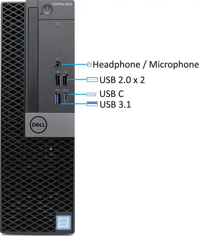 Alt view image 2 of 2 - Dell OptiPlex 7070 SFF Desktop– Intel Core i7-9700 - 64GB RAM - 512GB NVMe SSD – Wi-Fi, Bluetooth - Windows 10 Pro