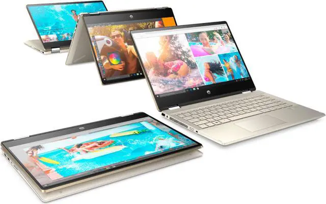 Alt view image 4 of 6 - HP Pavilion x360 14" FHD Touchscreen 2-in-1 Convertible Laptop, Intel Core i5-1035G1 upto 3.6GHz, 8GB DDR4, 256GB NVMe M.2 SSD, WiFi AX, Bluetooth, Webcam, HDMI, Fingerprint Reader - Windows 10 Pro