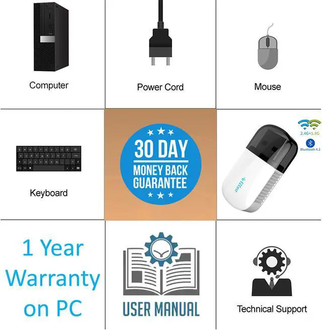 Alt view image 4 of 4 - Dell Optiplex 9020 USFF Desktop Computer - Intel i5-4570S Upto 3.6GHz, HD Graphics 4600 4K Support, 16GB RAM, 256GB SSD, DisplayPort, HDMI, DVD, AC Wi-Fi, Bluetooth, TDL - Windows 10 Pro