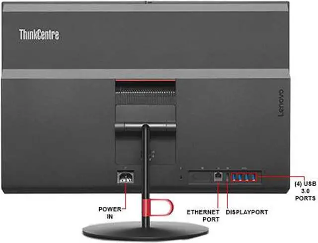 Alt view image 2 of 3 - Lenovo ThinkCentre M900z AIO, 23.8 FHD, Intel i5-6500 Upto 3.6GHz, 16GB RAM, 512GB SSD, Webcam, DVDRW, DisplayPort, Windows 10 Pro