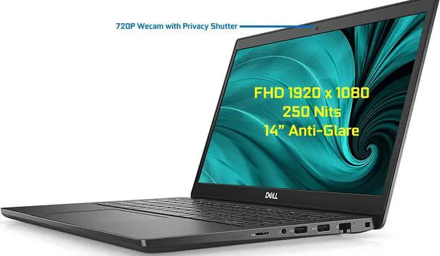 Alt view image 4 of 6 - Dell Latitude 3420 Business Laptop 14" FHD, i5-1135G7, 16GB RAM, 256GB NVMe SSD, Webcam, AX Wi-Fi, Bluetooth, Micro SD Card Reader, HDMI, USB Type-C Thunderbolt - Windows 11 Pro
