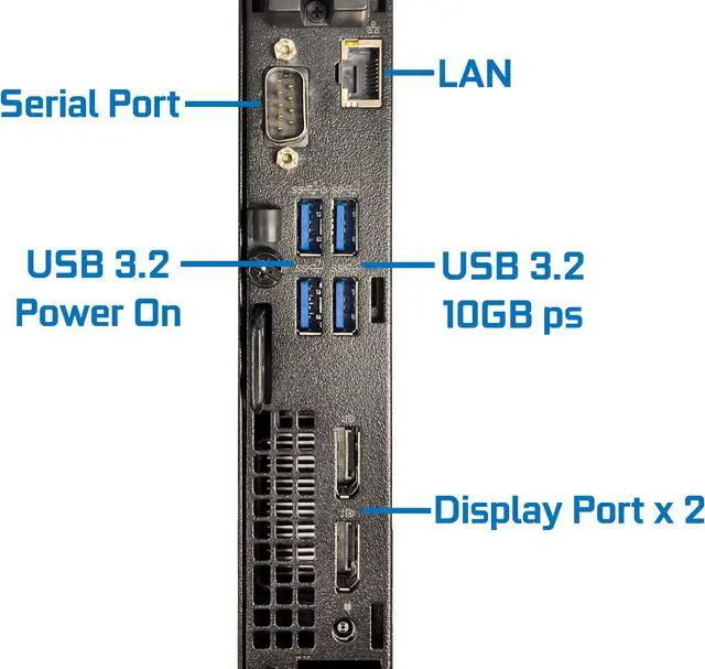 Alt view image 3 of 7 - Dell OptiPlex 7000 Micro Desktop Computer, Intel Core i7-12700T Upto 4.7GHz - 32GB RAM, 2TB NVMe SSD, Wi-Fi 6E, Bluetooth, USB Type-C, DisplayPort, HDMI - Windows 11 Pro