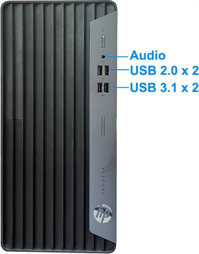 Alt view image 2 of 5 - HP ProDesk 400 G7 Microtower Desktop, Intel i7-10700 Upto 4.8 GHz, 64GB RAM 2TB NVMe SSD, 4K UHD 630 Graphics, DVD-RW, DisplayPort, HDMI, AC Wi-Fi, Bluetooth  Windows 11 Pro