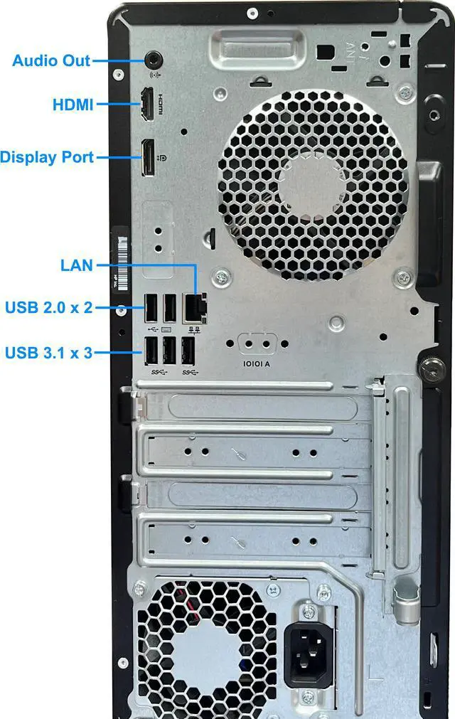 Alt view image 3 of 5 - HP ProDesk 400 G7 Microtower Desktop, Intel i7-10700 Upto 4.8 GHz, 64GB RAM 2TB NVMe SSD, 4K UHD 630 Graphics, DVD-RW, DisplayPort, HDMI, AC Wi-Fi, Bluetooth  Windows 11 Pro