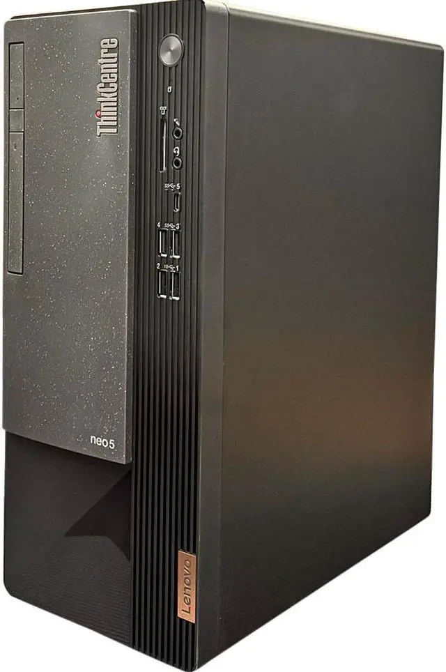 Alt view image 5 of 6 - Lenovo ThinkCentre Neo 50T Gen 3 Tower Computer - Intel Core i7-12700K, 64GB Ram, 2TB NVMe SSD, DisplayPort, HDMI, VGA, DVD-RW, USB Type-C, SD Card Reader, AC Wi-Fi, Bluetooth - Windows 10 Pro