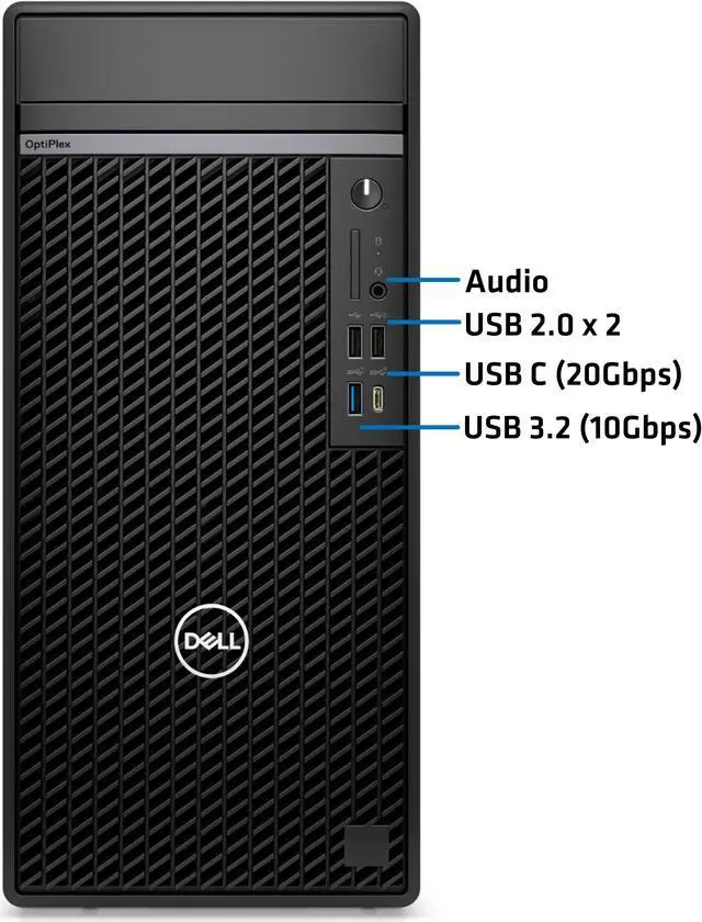 Alt view image 3 of 5 - Dell Optiplex 7020 PLUS Tower Computer, Intel Core i9-13900, 64GB RAM, 2TB NVMe SSD, 3-Monitor Support, Display Port, HDMI, USB-C 20 Gbps, Wi-Fi, BT, Windows 11 Pro, 7000 Desktop