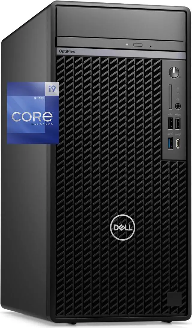 Main image of Dell Optiplex 7010 PLUS Tower Computer, Intel i9-12900K, 32GB RAM, 2TB NVMe SSD, Nvidia Quadro T400 2GB, DVDRW, HDMI, USB-C 20 Gbps, Wi-Fi, BT, Windows 11 Pro, 7000 Desktop