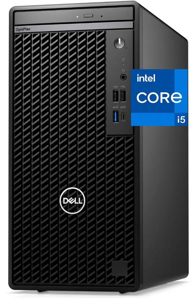 Main image of Dell Optiplex 7020 Tower Computer - Intel i5-12400, 16GB RAM, 512GB NVMe SSD, Intel UHD graphics 730, 2-Monitor Support, DisplayPort, HDMI, DVDRW, Wi-Fi, BT, Windows 11 Pro, 7000 Desktop
