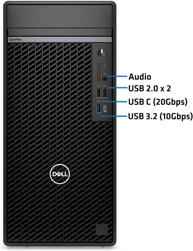 Alt view image 2 of 5 - Dell Optiplex 7020 PLUS Tower Computer, Intel i9-12900K, 128GB RAM, 4TB NVMe SSD, 3-Monitor Support, Display Port, HDMI, USB-C 20 Gbps, AX Wi-Fi, BT, Windows 11 Pro, 7000 Desktop
