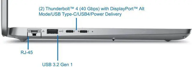 Alt view image 2 of 5 - Dell Precision 3490 Laptop 14" FHD, Intel Core Ultra 5-125U, 32GB RAM, 512GB NVMe SSD, Webcam, AX Wi-Fi, Bluetooth, Backlit Keyboard, HDMI, USB C Thunderbolt, Windows 11 Pro, Titan Grey