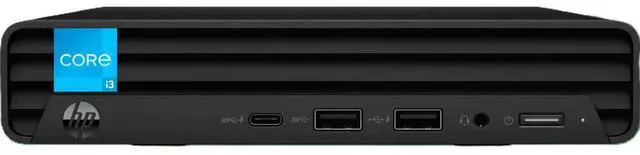 Main image of HP 260 G9 Mini Pro Desktop Computer, Intel Core i3-1315U, 32GB Ram, 2TB NVMe SSD,  2- Monitor Support 4K, HDMI, VGA, USB Type-C, WiFi 6, Bluetooth 5.3, Windows 11 Pro, Black