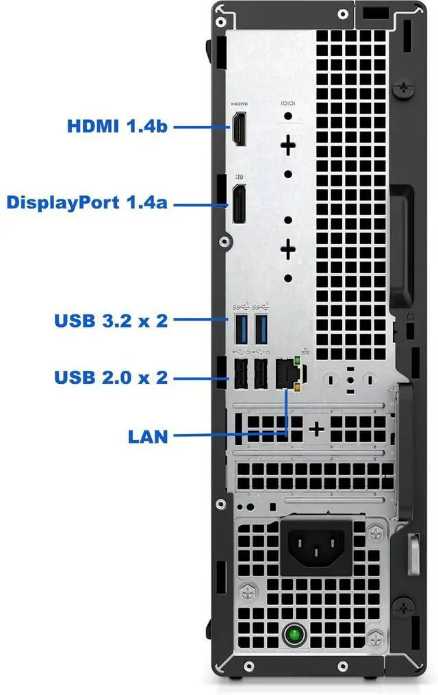 Alt view image 3 of 6 - Dell OptiPlex 7020 Desktop SFF, Intel Core i5-12400, 32GB RAM, 512GB NVMe SSD, Type-C, WiFi 6e, Bluetooth, DisplayPort, HDMI, 7000 Small Form Factor Business Computer, Windows 11 Pro, Black
