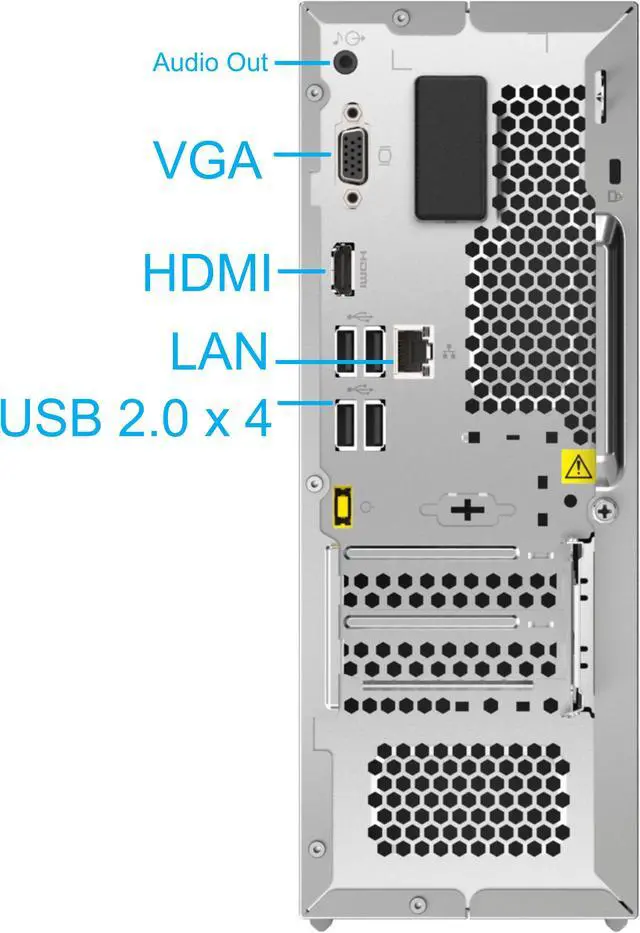 Alt view image 3 of 7 - Lenovo IdeaCentre 3 Desktop Computer, AMD Ryzen 3 3250U, 16GB RAM, 256GB NVMe SSD + 1TB HDD, HDMI, VGA, Wi-Fi, Bluetooth, Windows 11 Pro