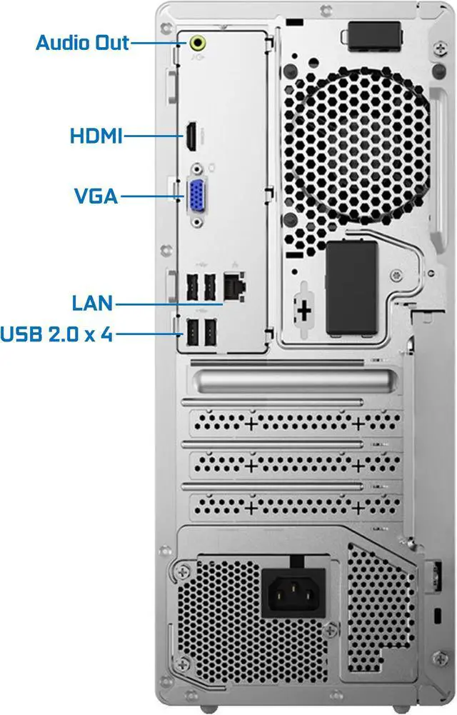 Alt view image 2 of 7 - Lenovo IdeaCentre 5 Desktop Computer, Intel i9-12900K, 64GB RAM, 2TB NVMe SSD, HDMI, VGA, DVDRW, Wi-Fi, Bluetooth, USB C, Windows 11 Pro