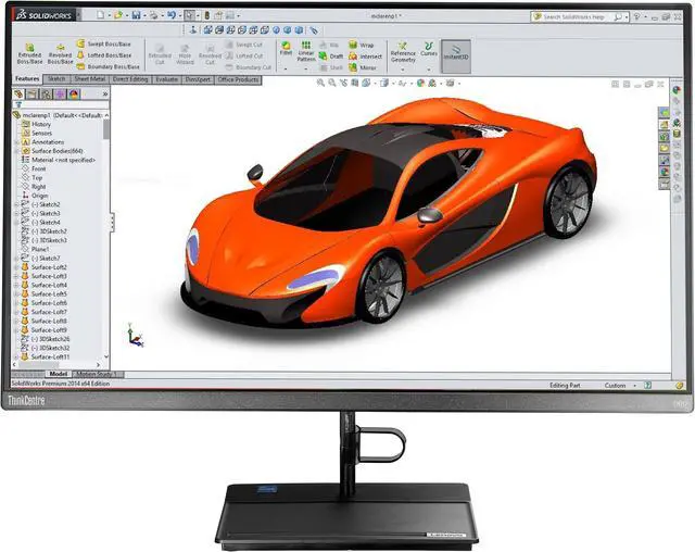 Alt view image 4 of 7 - Lenovo ThinkCentre Neo 30a Gen 3 All-in-One 27" FHD Computer, Intel i7-1260P, 32GB RAM, 2TB NVMe SSD, USB 3.2, WiFi, Bluetooth, Webcam, Windows 11 Pro, Black, AIO Desktop