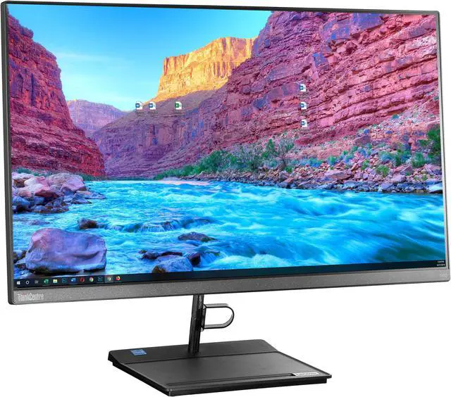 Alt view image 6 of 7 - Lenovo ThinkCentre Neo 30a Gen 3 All-in-One 27" FHD Computer, Intel i7-1260P, 32GB RAM, 2TB NVMe SSD, USB 3.2, WiFi, Bluetooth, Webcam, Windows 11 Pro, Black, AIO Desktop