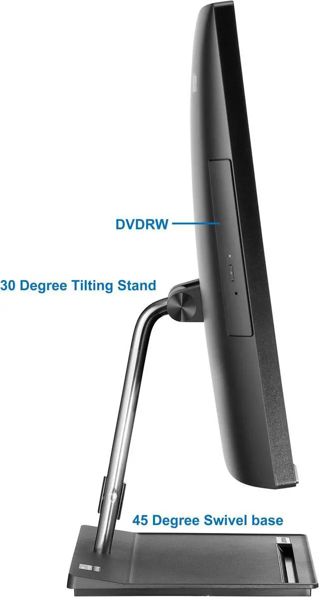 Alt view image 5 of 7 - Lenovo ThinkCentre Neo 30a Gen 3 All-in-One 27" FHD Computer, Intel i7-1260P, 64GB RAM, 4TB NVMe SSD, USB 3.2, WiFi, Bluetooth, Webcam, Windows 11 Pro, Black, AIO Desktop