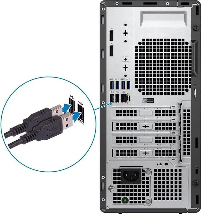 Alt view image 6 of 7 - Dell Optiplex 7010 PLUS Tower Computer - Intel i7-12700K, 64GB RAM, 2TB NVMe SSD + 1TB HD, Nvidia QUADRO T1000 4GB, DisplayPort, HDMI, DVDRW, Wi-Fi, BT, USB-C 10GBps, Windows 11 Pro, 7000 Desktop