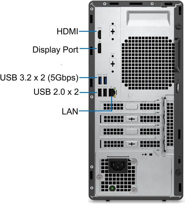 Alt view image 3 of 6 - Dell Optiplex 7020 Tower Desktop, Intel Core i7-12700K, 32GB RAM, 2TB NVMe SSD, Intel UHD Graphics 770, 2-Monitor Support, USB C, DisplayPort, HDMI, DVDRW, AX Wi-Fi/BT, Windows 11 Pro, 7000 Computer
