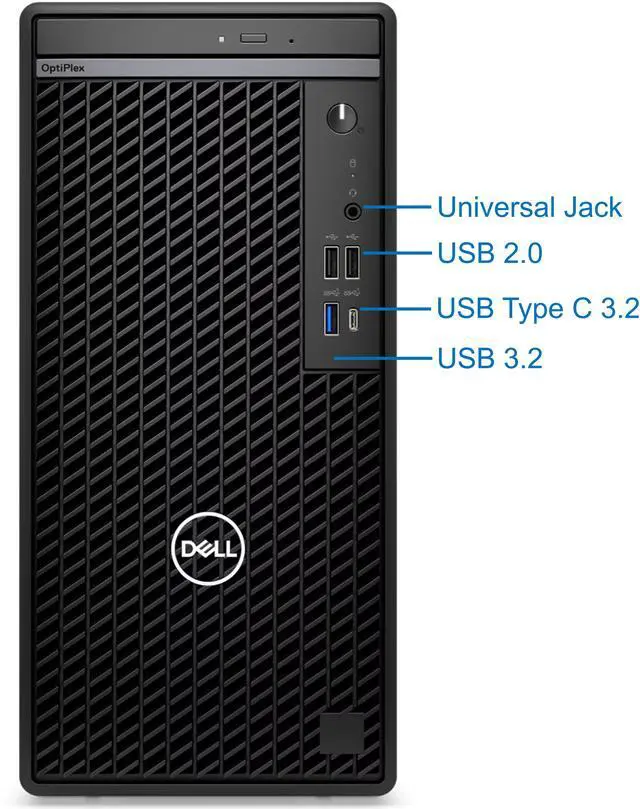 Alt view image 2 of 6 - Dell Optiplex 7020 Tower Desktop, Intel Core i7-12700K, 32GB RAM, 2TB NVMe SSD, Intel UHD Graphics 770, 2-Monitor Support, USB C, DisplayPort, HDMI, DVDRW, AX Wi-Fi/BT, Windows 11 Pro, 7000 Computer